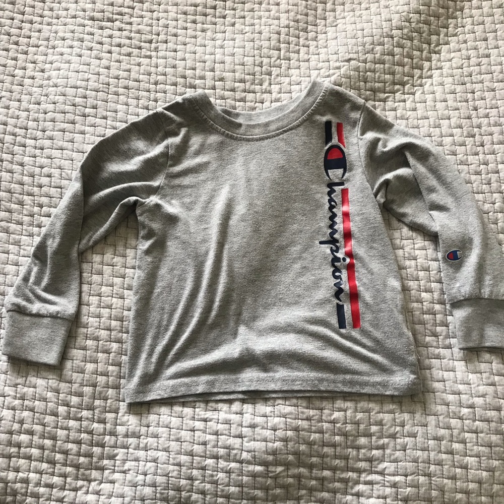 Champion Long Sleeve Black / Red Tee Size 4T